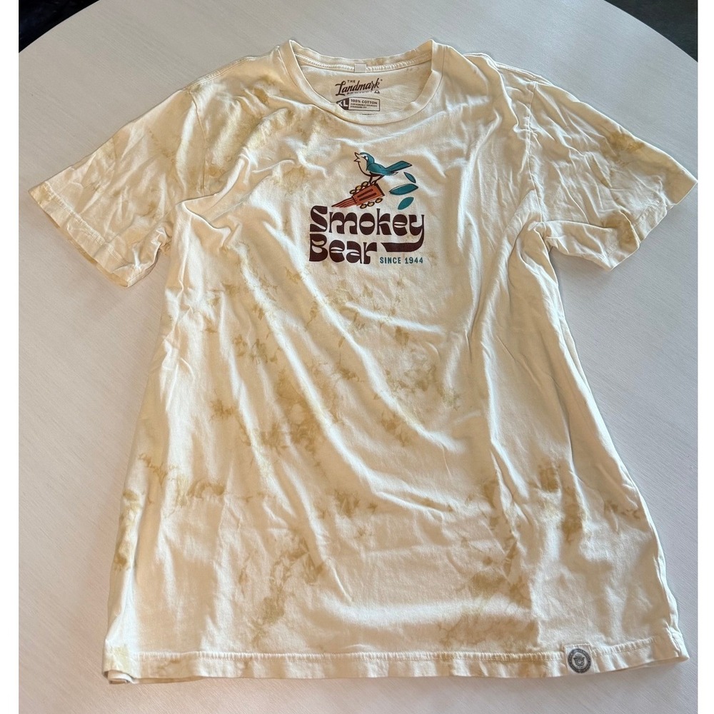 The Landmark Project Smokey Bear Band of Forest Friends T Shirt XL Tie Dye Retro